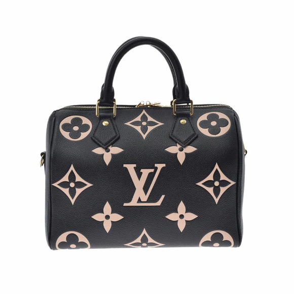 LOUIS VUITTON Monogram Empreinte Speedy Black Bag